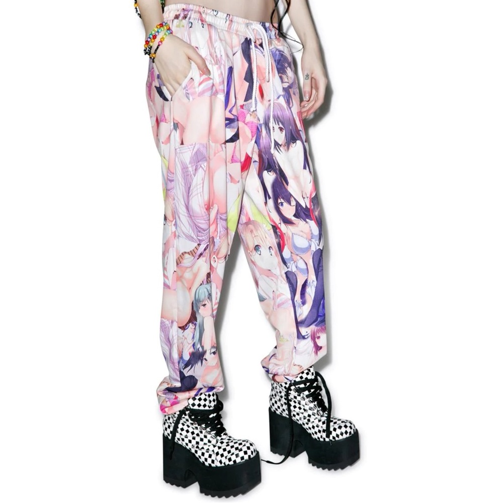 O-Mighty Hella Hentai Trackiez Sweats Joggers XS S Anime Manga